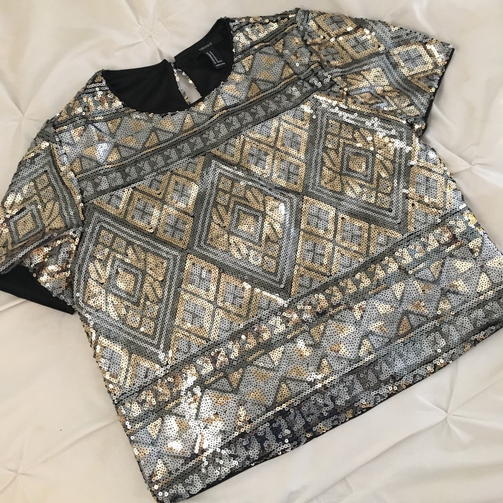 Crop Sequin Top - image 1